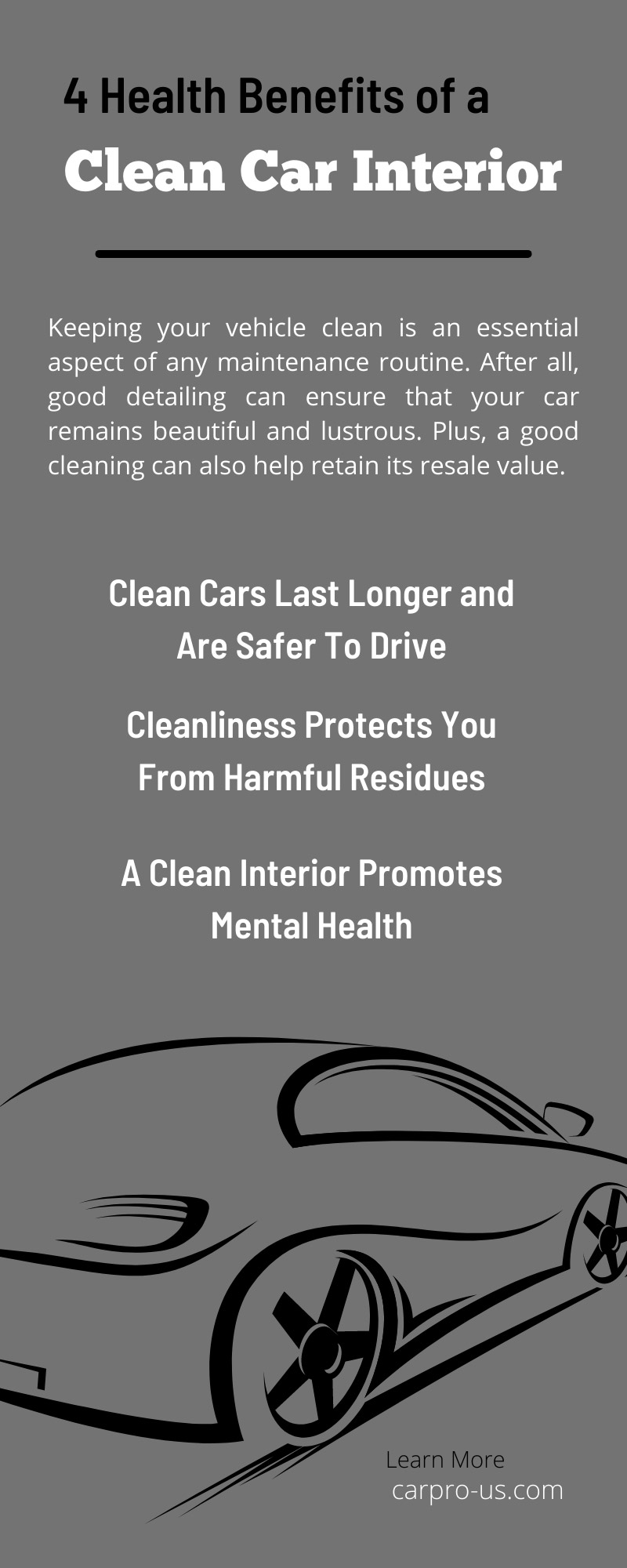 4 Health Benefits of a Clean Car Interior